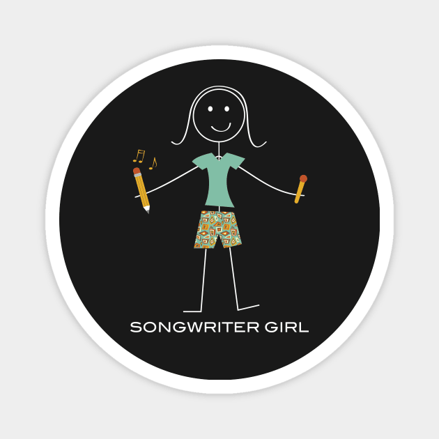 Funny Womens Songwriter Design Magnet by whyitsme